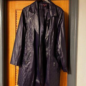Purple FULL LEATHER Coat